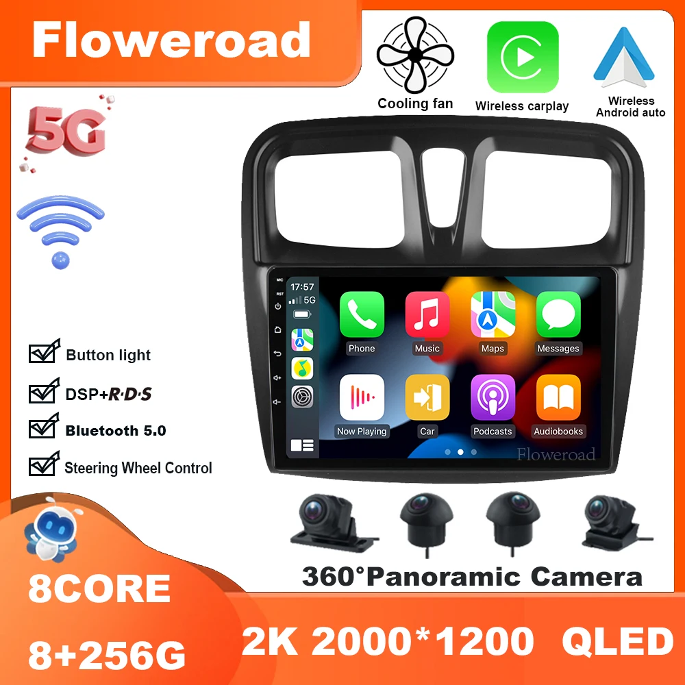 9 дюймов Android 13 для Renault Logan 2 2012-2022 Автомобильный мультимедийный видеопроигрыватель видео Навигация стерео GPS Carplay Авто BT5.0 5GWiFi
9 дюймов Android 13 для Renault Logan 2 2012-2022 Автомобильный мультимедийный видеопроигрыватель видео Навигация стерео GPS Carplay Авто BT5.0 5GWiFi