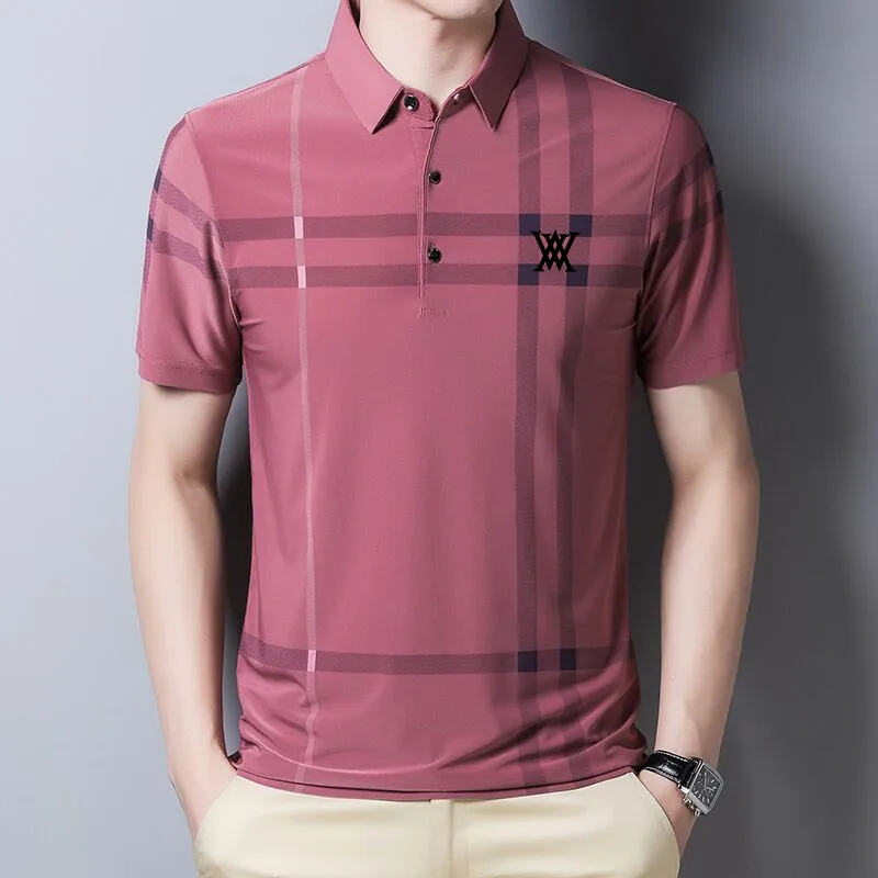 Summer Men's Golf Shirts Quick-drying Breathable Polo Shirt Polyester/spandex Short Sleeve Top Golf Wear ManShort Sleeve 2022
Summer Men's Golf Shirts Quick-drying Breathable Polo Shirt Polyester/spandex Short Sleeve Top Golf Wear ManShort Sleeve 2022