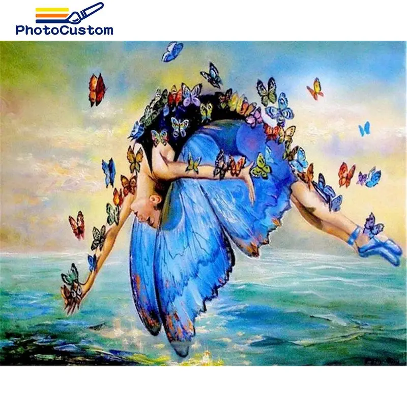 PhotoCustom Diamond Embroidery Portrait Cross Stitch 5D DIY Diamond Painting Butterfly and girl Diamond Mosaic Rhinestones Art
PhotoCustom Diamond Embroidery Portrait Cross Stitch 5D DIY Diamond Painting Butterfly and girl Diamond Mosaic Rhinestones Art