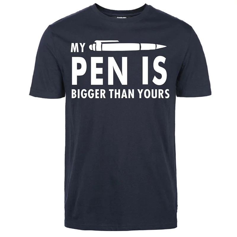 Mens My Pen Is Bigger Than Yours Funny T-Shirts 2020 Harajuku Streetwear Clothing Fashion Leisure Male Streetwear Hipster Homme
Mens My Pen Is Bigger Than Yours Funny T-Shirts 2020 Harajuku Streetwear Clothing Fashion Leisure Male Streetwear Hipster Homme