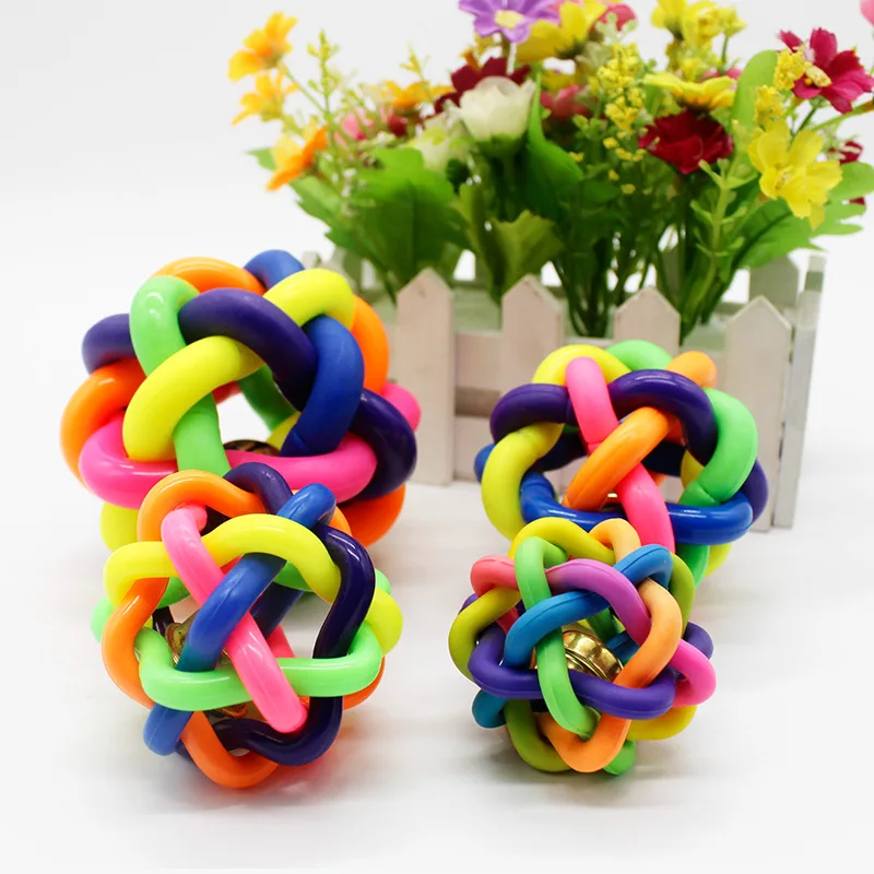Pet Dog Puppy Cat Colorful Rubber Training Chew Ball Pet Products Bell Squeaky Sound Play Toy Dog Ball Bite Resistant Play Ball
Pet Dog Puppy Cat Colorful Rubber Training Chew Ball Pet Products Bell Squeaky Sound Play Toy Dog Ball Bite Resistant Play Ball