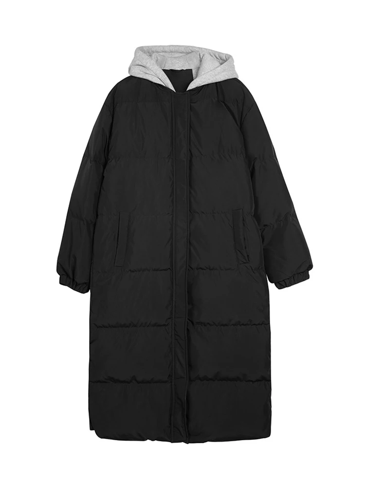 Autumn Winter Patchwork Fake Two Pieces Women Mid-long Cotton Padded Coat Baggy Long Sleeve New Oversize Female Down Jacket Cozy
Autumn Winter Patchwork Fake Two Pieces Women Mid-long Cotton Padded Coat Baggy Long Sleeve New Oversize Female Down Jacket Cozy
