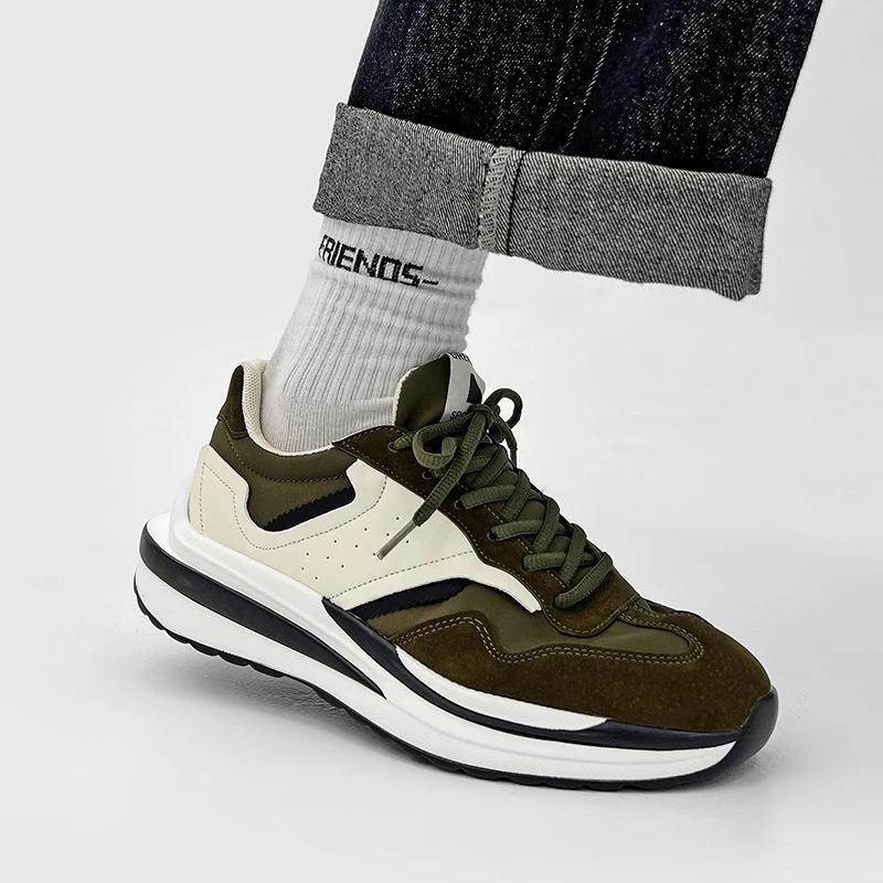 Men's Color Block Shoes, Hand-sewn Casual Sneakers, Sweat-proof, Mesh Lined, Non-slip, Outdoor Sports Shoes
Men's Color Block Shoes, Hand-sewn Casual Sneakers, Sweat-proof, Mesh Lined, Non-slip, Outdoor Sports Shoes