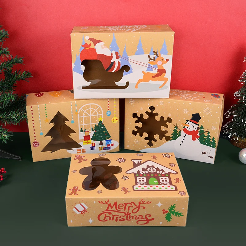 4pcs Christmas Gift Boxes Christmas Toy Present DIY Packaging Decor Cartoon Clear Window Paper Box for Xmas New Year Decor Gift
4pcs Christmas Gift Boxes Christmas Toy Present DIY Packaging Decor Cartoon Clear Window Paper Box for Xmas New Year Decor Gift