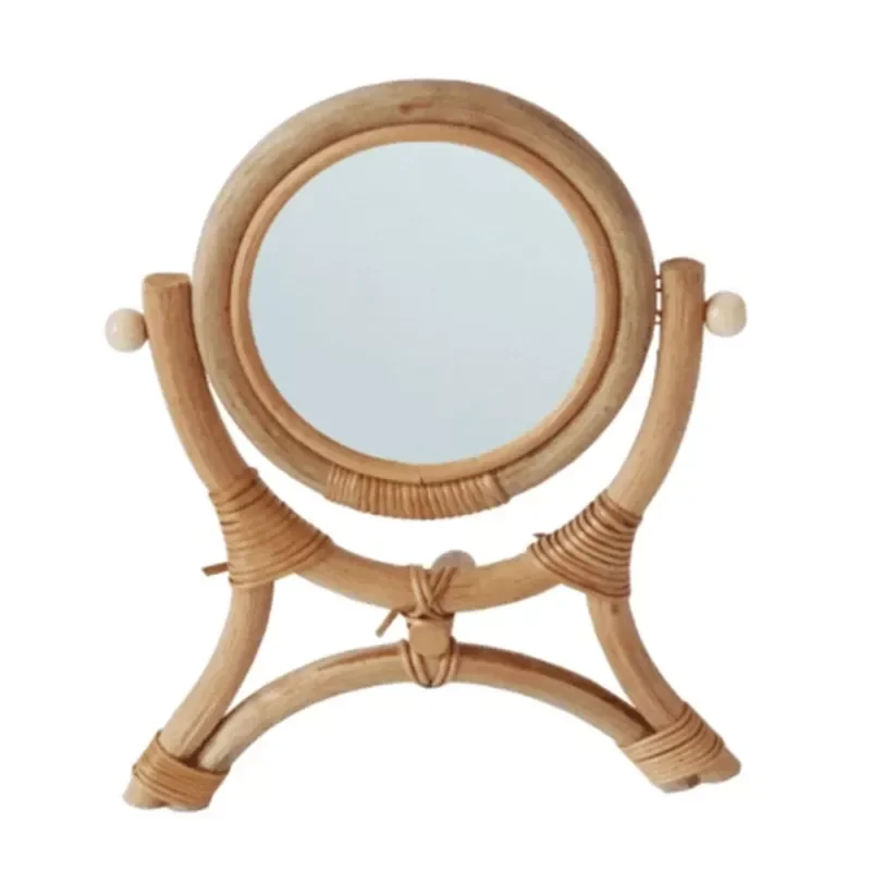NEW2022 Woven Table Makeup Mirror With Stand Rack Natural Rattan Dressing Retro Desktop Mirror Vertical Flip Handmade Round
NEW2022 Woven Table Makeup Mirror With Stand Rack Natural Rattan Dressing Retro Desktop Mirror Vertical Flip Handmade Round