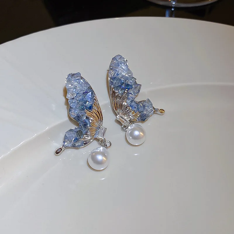 Crystal Butterfly Pearl Dangle Earrings for Women Korean Fairy Elegant Luxury Jewelry Accessories Exquisite Women's Jewelry
Crystal Butterfly Pearl Dangle Earrings for Women Korean Fairy Elegant Luxury Jewelry Accessories Exquisite Women's Jewelry