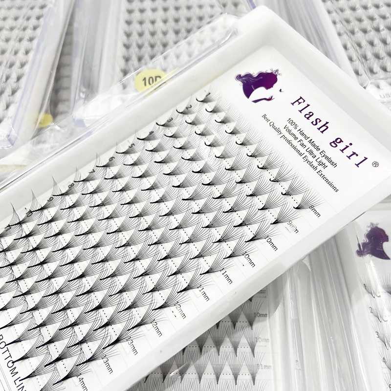 Flash girl 12 rows 10D 0.05mm 0.07mm long Thin Stem premade fan Private Label Russia Volume Lashes Pre Made fans Lashes Eyelas
Flash girl 12 rows 10D 0.05mm 0.07mm long Thin Stem premade fan Private Label Russia Volume Lashes Pre Made fans Lashes Eyelas