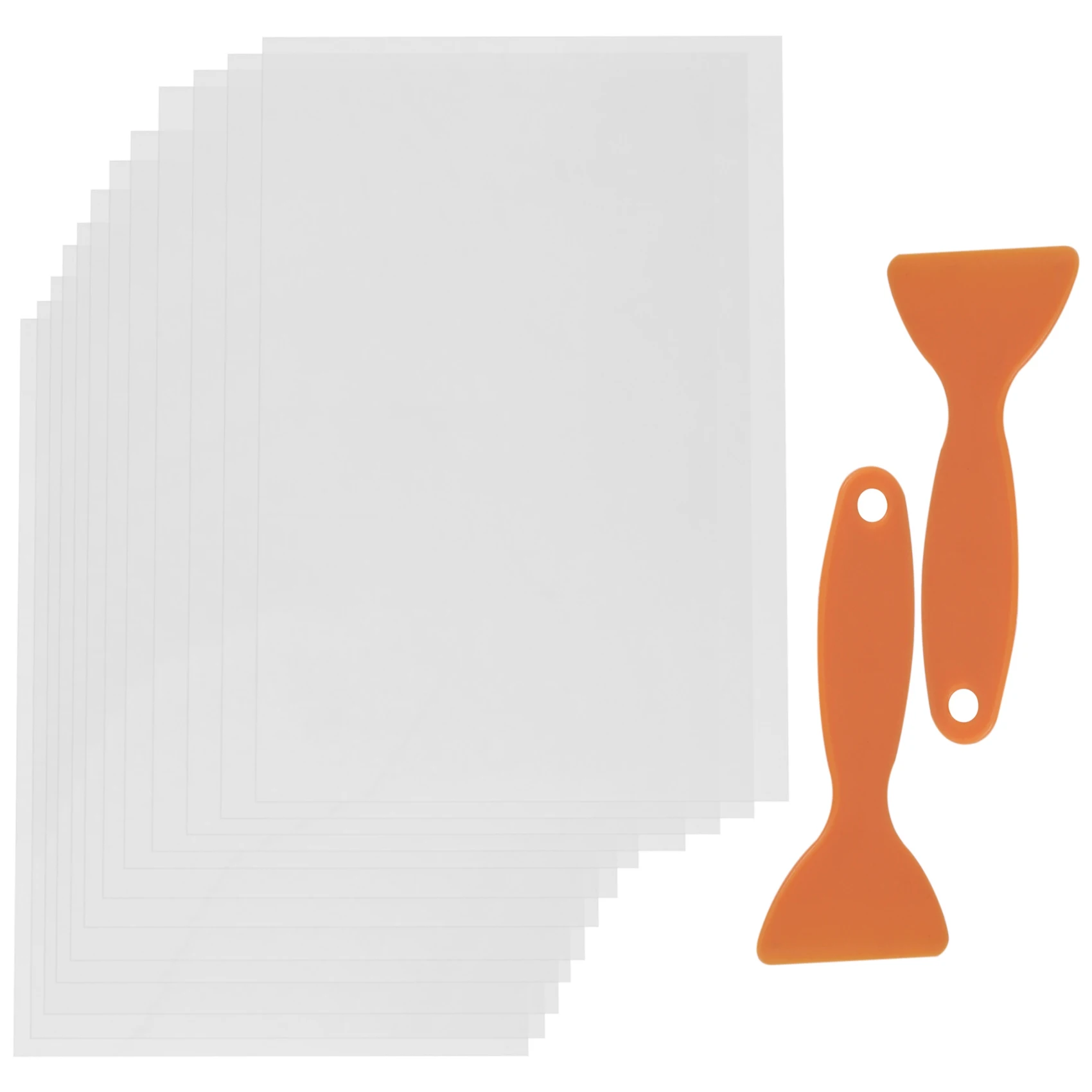 12Pcs FEP Film 200X140X0.15 mm Thickness for UV 3D Printers, LCD SLA Resin, with 2 Pieces Replacement Plastic Spatulas
12Pcs FEP Film 200X140X0.15 mm Thickness for UV 3D Printers, LCD SLA Resin, with 2 Pieces Replacement Plastic Spatulas