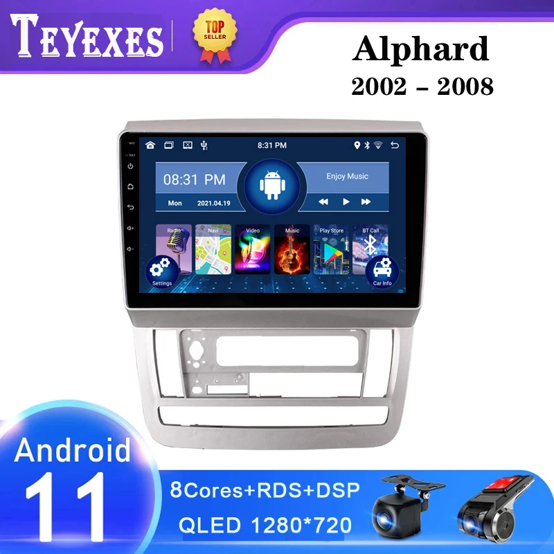 TEYEXES Carradio For Toyota Alphard 1 H10 2002 - 2008 Car Radio stereo Multimedia Video Player Navigation GPS Android 11 2 Din
TEYEXES Carradio For Toyota Alphard 1 H10 2002 - 2008 Car Radio stereo Multimedia Video Player Navigation GPS Android 11 2 Din