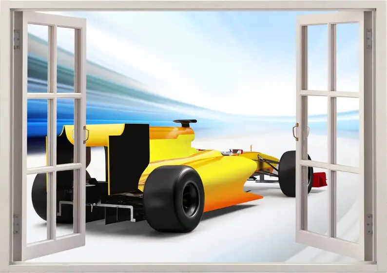 Formula one car wall sticker window, race car wall decal for kids home decor, colorful wall art for nursery children room decora
Formula one car wall sticker window, race car wall decal for kids home decor, colorful wall art for nursery children room decora