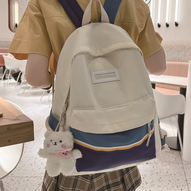 Simple Nylon Women's Backpack Large School Backbag Teenage Girl Multifunctional Travel Rucksack Lady Waterproof Canvas Back Pack
Simple Nylon Women's Backpack Large School Backbag Teenage Girl Multifunctional Travel Rucksack Lady Waterproof Canvas Back Pack