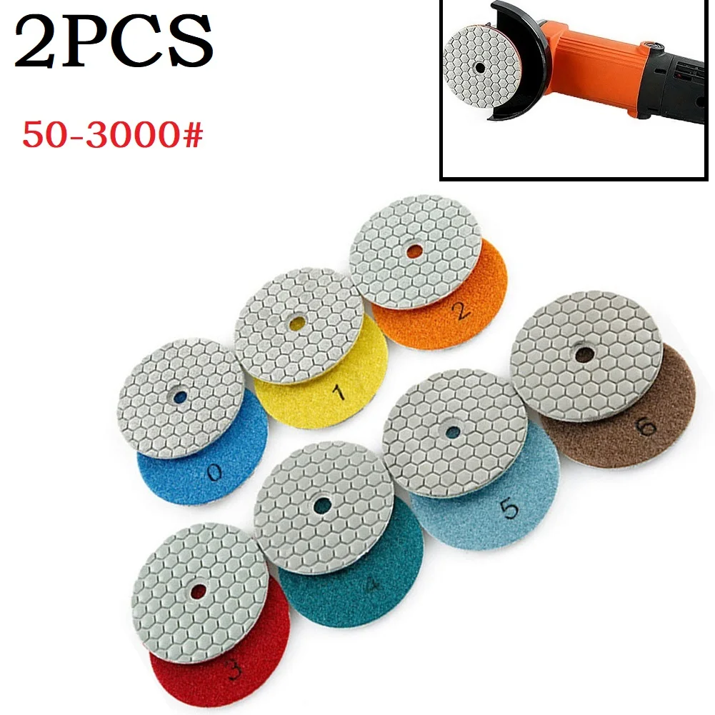 2PCS 3 Inch Sharp Type Diamond Dry Polishing Pad For Granite Marble Sanding Disc Stone Polishing Power Tool Accessories
2PCS 3 Inch Sharp Type Diamond Dry Polishing Pad For Granite Marble Sanding Disc Stone Polishing Power Tool Accessories