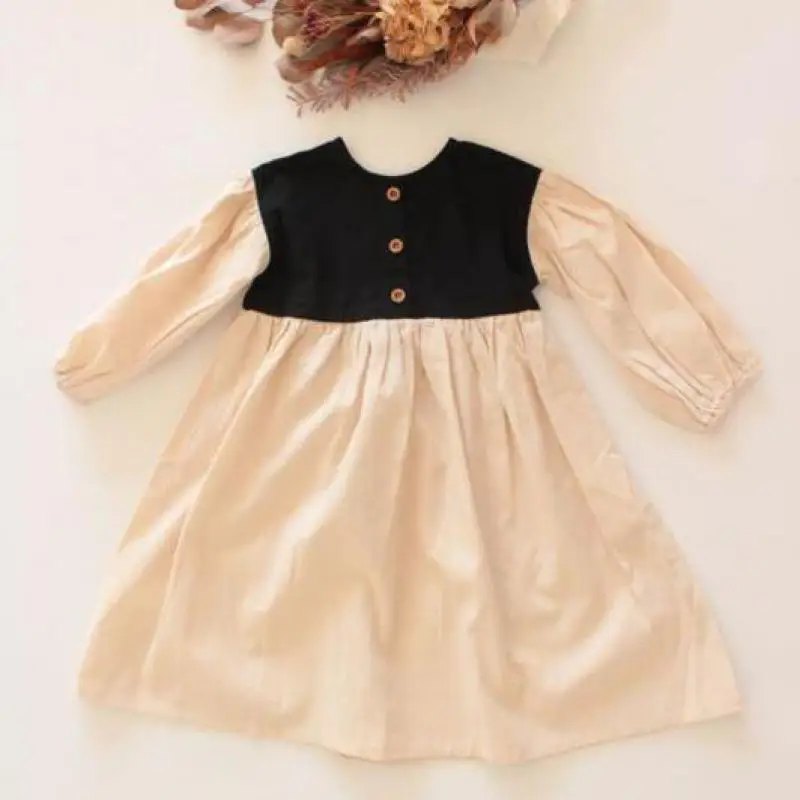 2022 Spring New Brief Children Dress Patchwork Color Girls Casual Dress Loose Kids Long Sleeve Princess Dress Sweet Girl Clothes
2022 Spring New Brief Children Dress Patchwork Color Girls Casual Dress Loose Kids Long Sleeve Princess Dress Sweet Girl Clothes