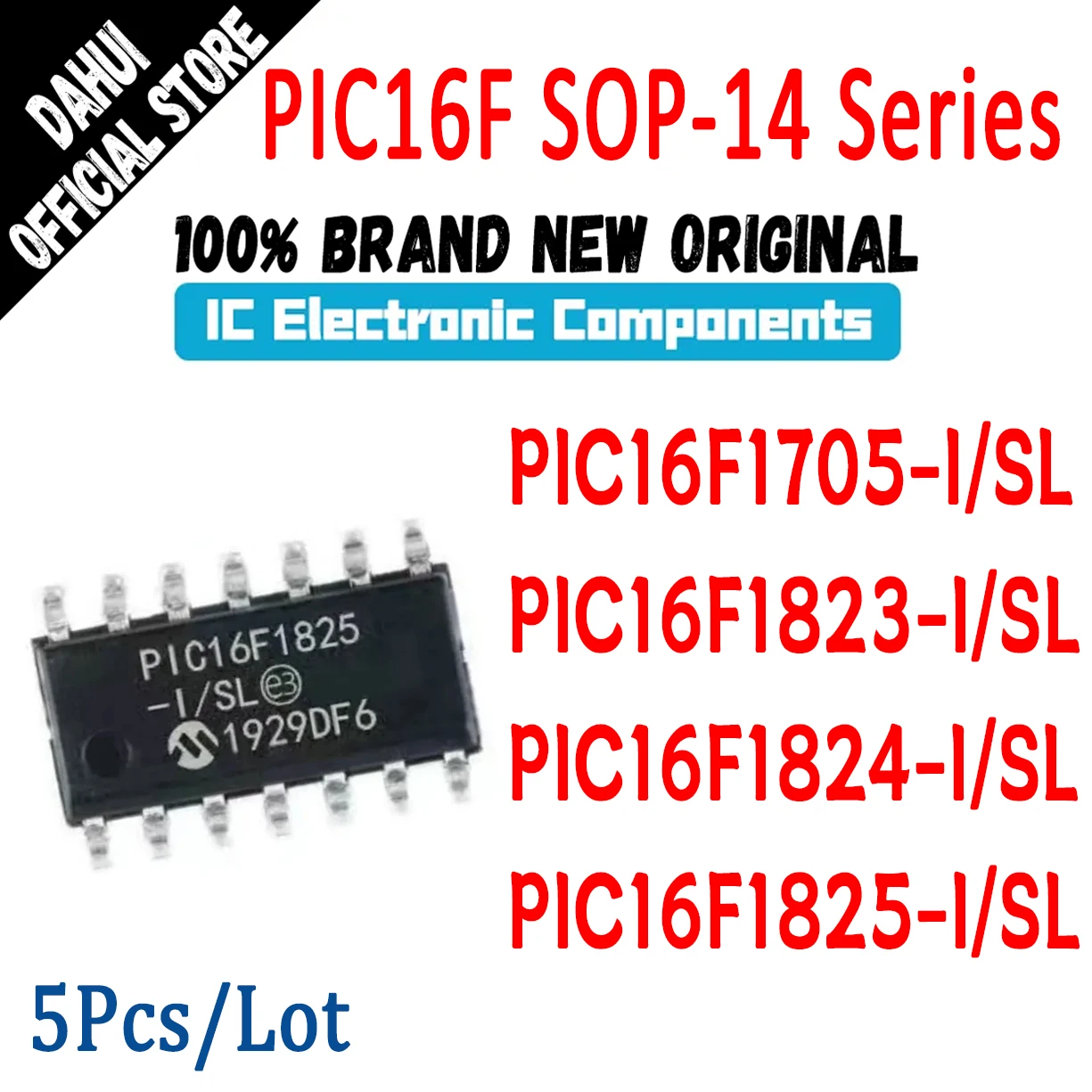PIC16F1705-I/SL PIC16F1823-I/SL PIC16F1824-I/SL PIC16F1825-I/SL PIC16F1705 PIC16F1823 PIC16F1824 PIC16F1825 PIC IC MCU Chip SOP
PIC16F1705-I/SL PIC16F1823-I/SL PIC16F1824-I/SL PIC16F1825-I/SL PIC16F1705 PIC16F1823 PIC16F1824 PIC16F1825 PIC IC MCU Chip SOP
