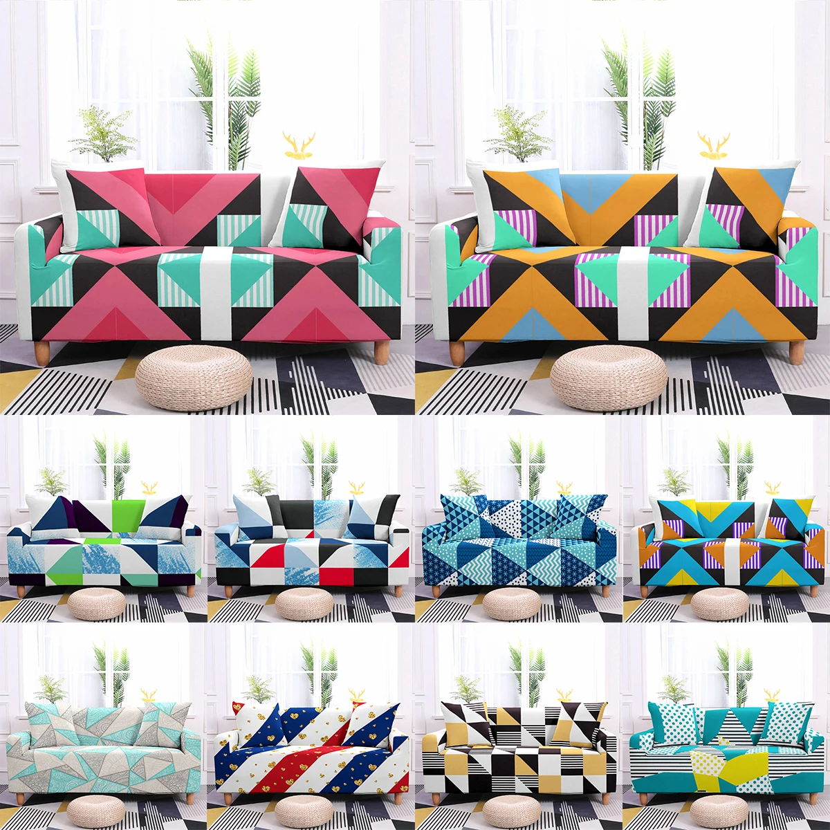Geometric Sofa Cover for Living Room Marble Printed Sofa Slipcover L shape Corner Sofa Covers Elastic Couch Cover 1/2/3/4-seater
Geometric Sofa Cover for Living Room Marble Printed Sofa Slipcover L shape Corner Sofa Covers Elastic Couch Cover 1/2/3/4-seater