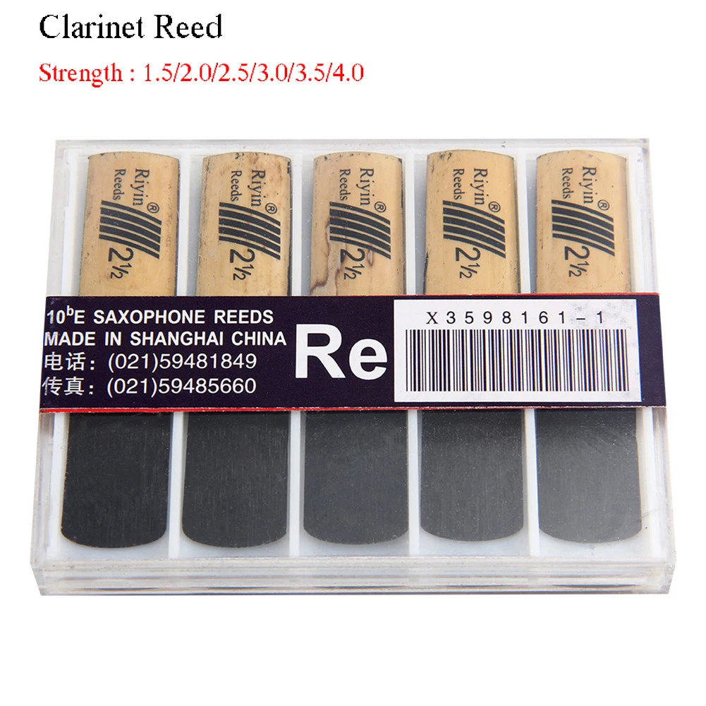 10Pcs Bb Clarinet Reeds Strength 1.5/2/2.5/3/3.5/4 Woodwind Instrument Parts High Quality Reed Clarinet Reeds Saxophone Part
10Pcs Bb Clarinet Reeds Strength 1.5/2/2.5/3/3.5/4 Woodwind Instrument Parts High Quality Reed Clarinet Reeds Saxophone Part