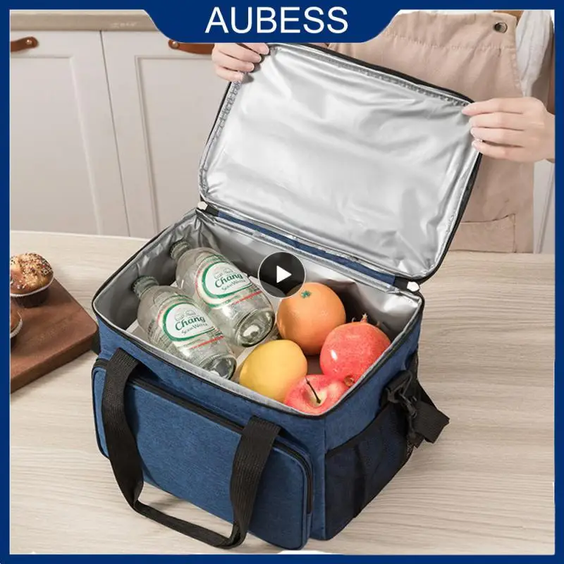 Thermal Insulation Insulation Bags Black Oxford Cloth Lunch Bag High Capacity Portable Picnic Bag Thicken And Increase Grey
Thermal Insulation Insulation Bags Black Oxford Cloth Lunch Bag High Capacity Portable Picnic Bag Thicken And Increase Grey