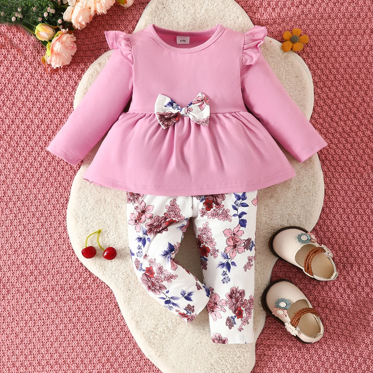 Baby and Toddler Set 2023 Autumn New Cute Bow Blossom Long Sleeve Pants Baby Casual Hot Selling Children's Wear
Baby and Toddler Set 2023 Autumn New Cute Bow Blossom Long Sleeve Pants Baby Casual Hot Selling Children's Wear
