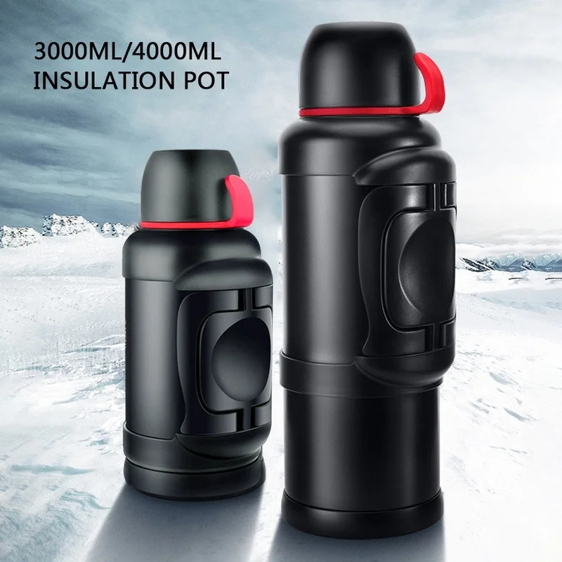 3L/4L Stainless Steel Insulation Kettle, Large Capacity Travel Thermos Bottle, Easy To Carry for Tea Water Double Wall Insulated
3L/4L Stainless Steel Insulation Kettle, Large Capacity Travel Thermos Bottle, Easy To Carry for Tea Water Double Wall Insulated