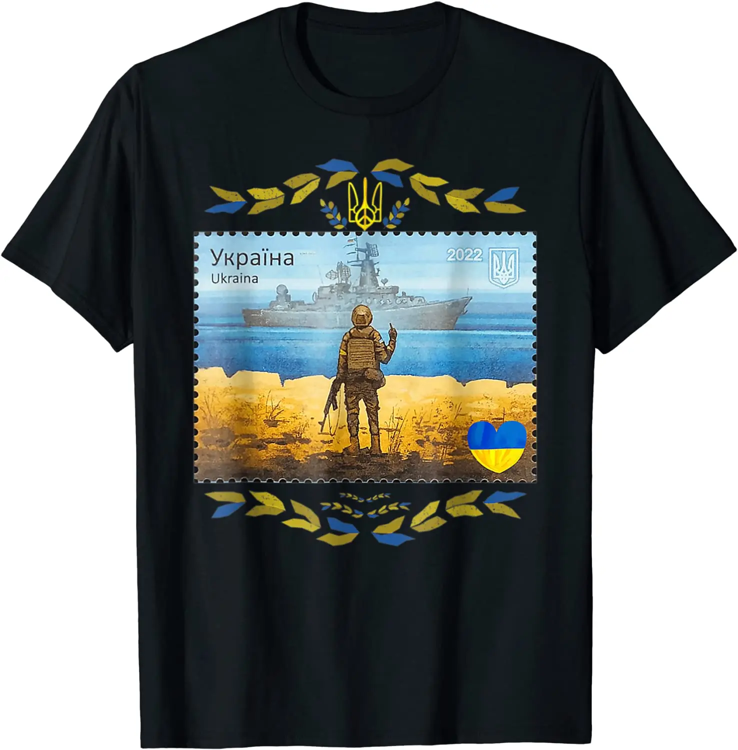 Warship Ukraine Trident Postage Stamp Flag Pride Men T-Shirt Short Sleeve Casual Cotton O-Neck Shirts
Warship Ukraine Trident Postage Stamp Flag Pride Men T-Shirt Short Sleeve Casual Cotton O-Neck Shirts