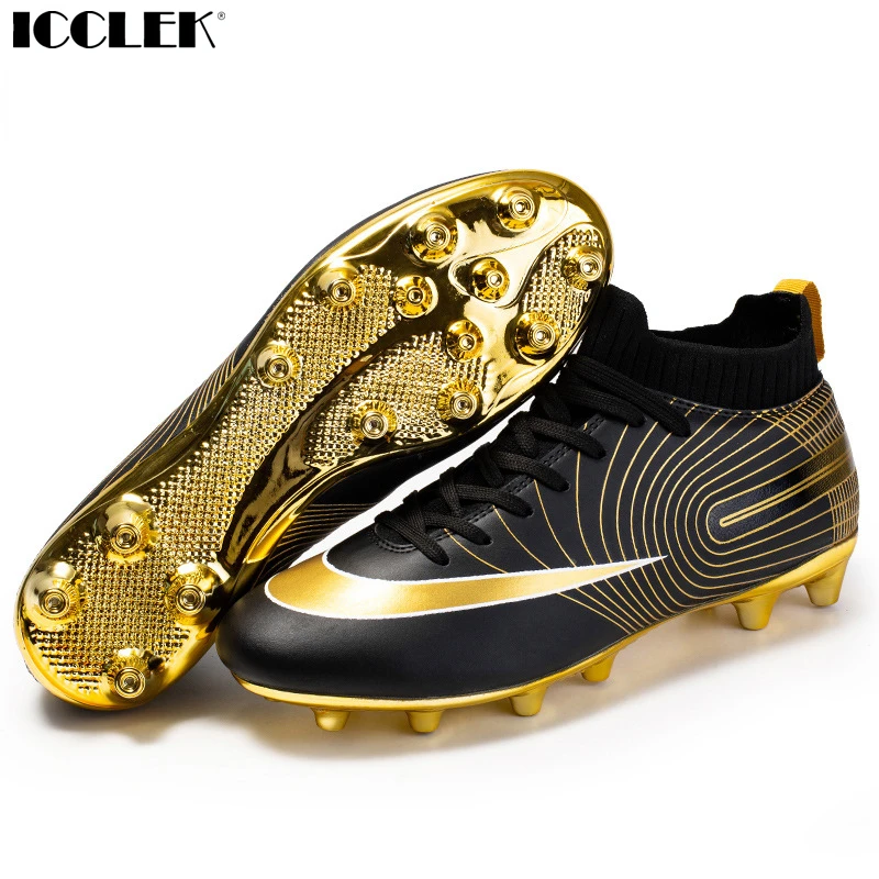 Soccer Shoes for Men Long Nails Non-slip Football Boots High Top Gold Spike Male Futebol Sneakers Professional Field Cleats EVA
Soccer Shoes for Men Long Nails Non-slip Football Boots High Top Gold Spike Male Futebol Sneakers Professional Field Cleats EVA