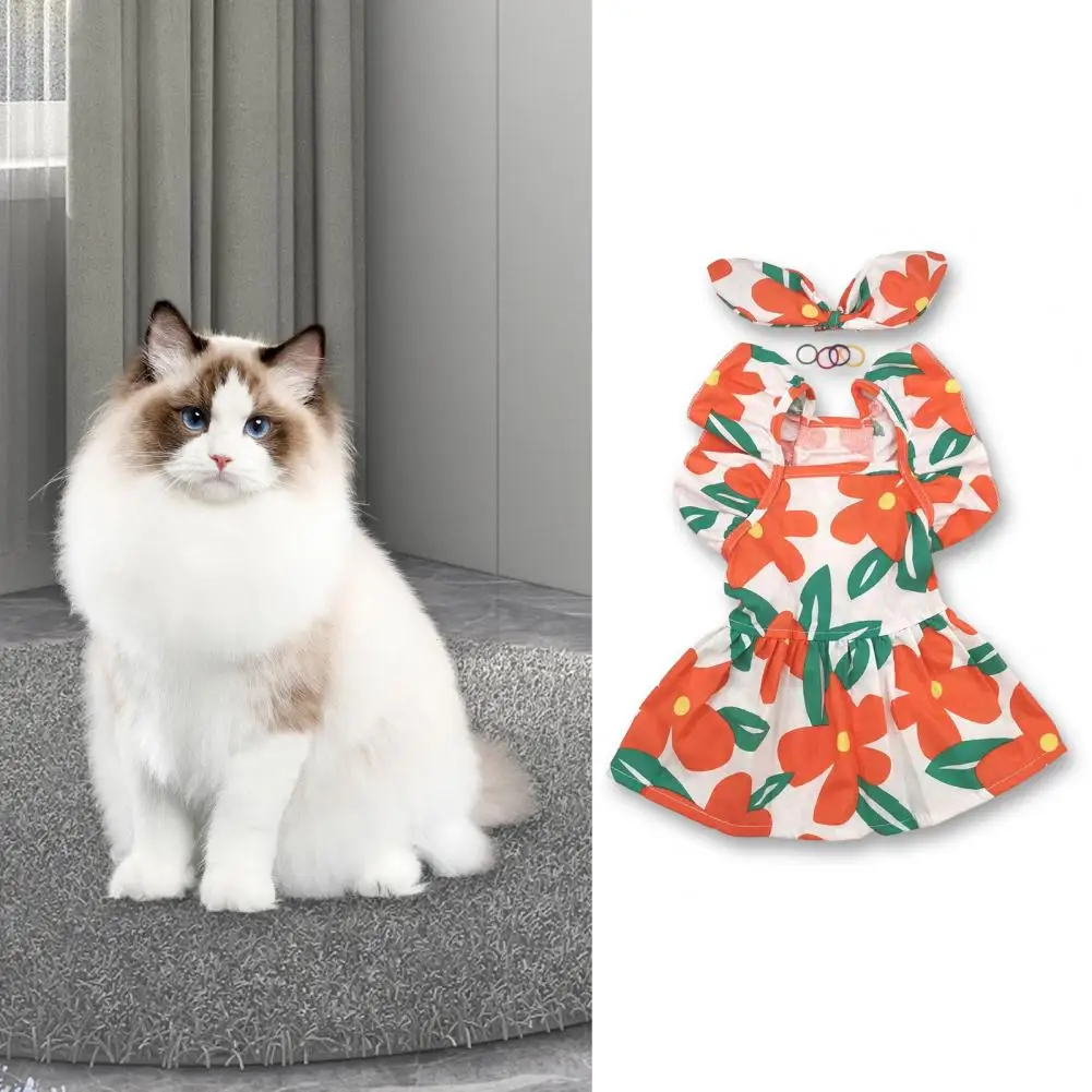 1 Set Dog Dress Extra Soft Breathable Floral Print Puppy Dress with Hair Clip Pet Summer Outfits Decoration Pet Supplies
1 Set Dog Dress Extra Soft Breathable Floral Print Puppy Dress with Hair Clip Pet Summer Outfits Decoration Pet Supplies