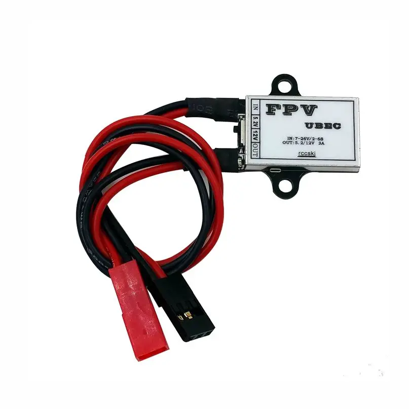 FPV UBEC BEC 3A 5V/12V Step Down Power Supply Modul Lowest RF Noise BEC Full Shielding Antijamming Switching Regulator
FPV UBEC BEC 3A 5V/12V Step Down Power Supply Modul Lowest RF Noise BEC Full Shielding Antijamming Switching Regulator