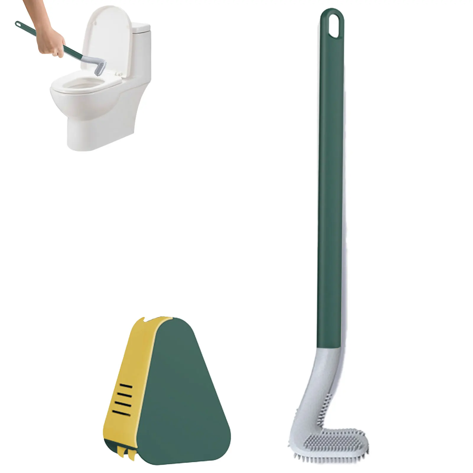Golf Toilet Brush Toilet Bowl Cleaning Brush Golf Brush Head Toilet Brush With Holder Flexible Bristles Automatic Lid Opening
Golf Toilet Brush Toilet Bowl Cleaning Brush Golf Brush Head Toilet Brush With Holder Flexible Bristles Automatic Lid Opening
