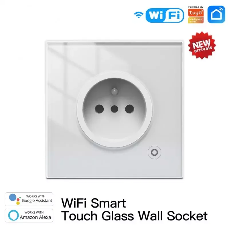 NEW2023 WiFi Smart Wall Socket Glass Panel Outlet Power Monitor Touch Plug Relay Status Light Mode Adjustable Smart Life App Al 
NEW2023 WiFi Smart Wall Socket Glass Panel Outlet Power Monitor Touch Plug Relay Status Light Mode Adjustable Smart Life App Al