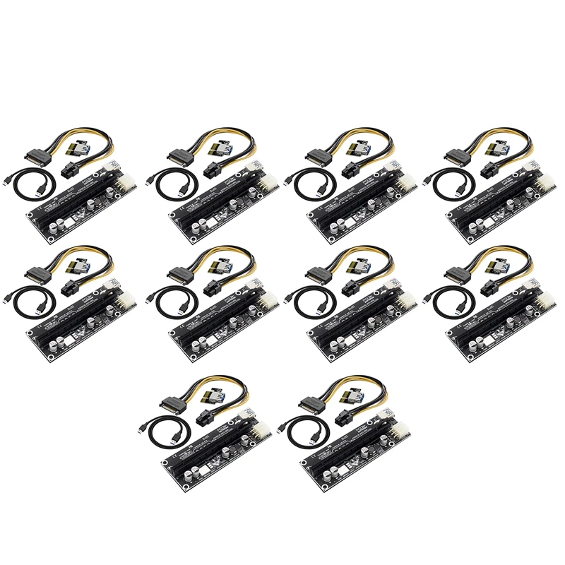 Pcie Extension Cable Adapter Card X1 To X16 6PIN+USB3.0 Interface External Graphics Adapter Card For BTC Mining
Pcie Extension Cable Adapter Card X1 To X16 6PIN+USB3.0 Interface External Graphics Adapter Card For BTC Mining