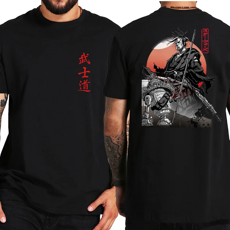 Japan Samurai Spirit T Shirts Japanese Style Back Printed Tops Men Short-sleev Vintage Graphic Tee Harajuku Casual Streetwear
Japan Samurai Spirit T Shirts Japanese Style Back Printed Tops Men Short-sleev Vintage Graphic Tee Harajuku Casual Streetwear
