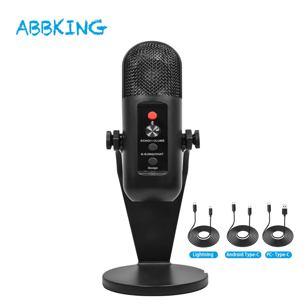 USB Condenser Microphone Professional for Gaming Recording Streaming Studio Tiktolk YouTube Video on PC and Mac Table Microfone
USB Condenser Microphone Professional for Gaming Recording Streaming Studio Tiktolk YouTube Video on PC and Mac Table Microfone