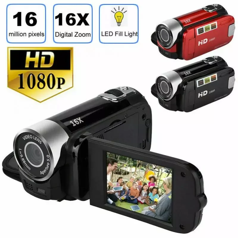 

16MP Digital Video Camera Camcorder 16X Digital Zoom Handheld Digital Cameras 1080P HD TFT DV AV Night Vision LCD Camcorders