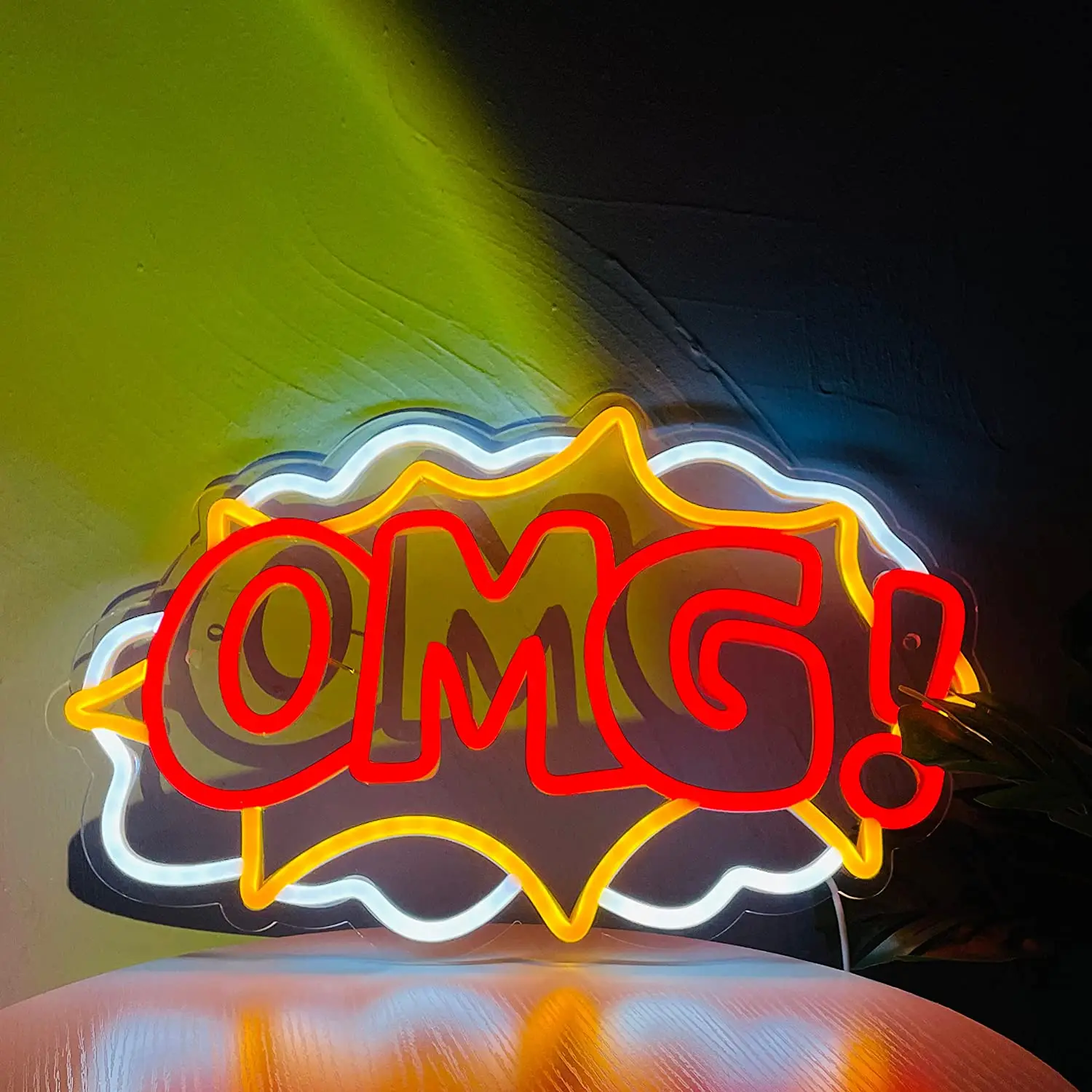 Неоновая вывеска OMG с питанием от USB для украшения спальни, светодиодный неоновый светильник с регулируемой яркостью для детской комнаты, декор мужской пещеры
Неоновая вывеска OMG с питанием от USB для украшения спальни, светодиодный неоновый светильник с регулируемой яркостью для детской комнаты, декор мужской пещеры