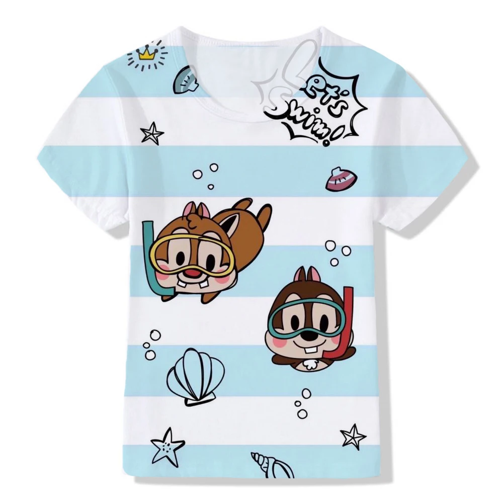 Disney Kids Funny T-Shirts Chip and Dale Graphic Cartoon Squirrel Baby Boys T shirt Cute Girls Clothes Children Tops
Disney Kids Funny T-Shirts Chip and Dale Graphic Cartoon Squirrel Baby Boys T shirt Cute Girls Clothes Children Tops