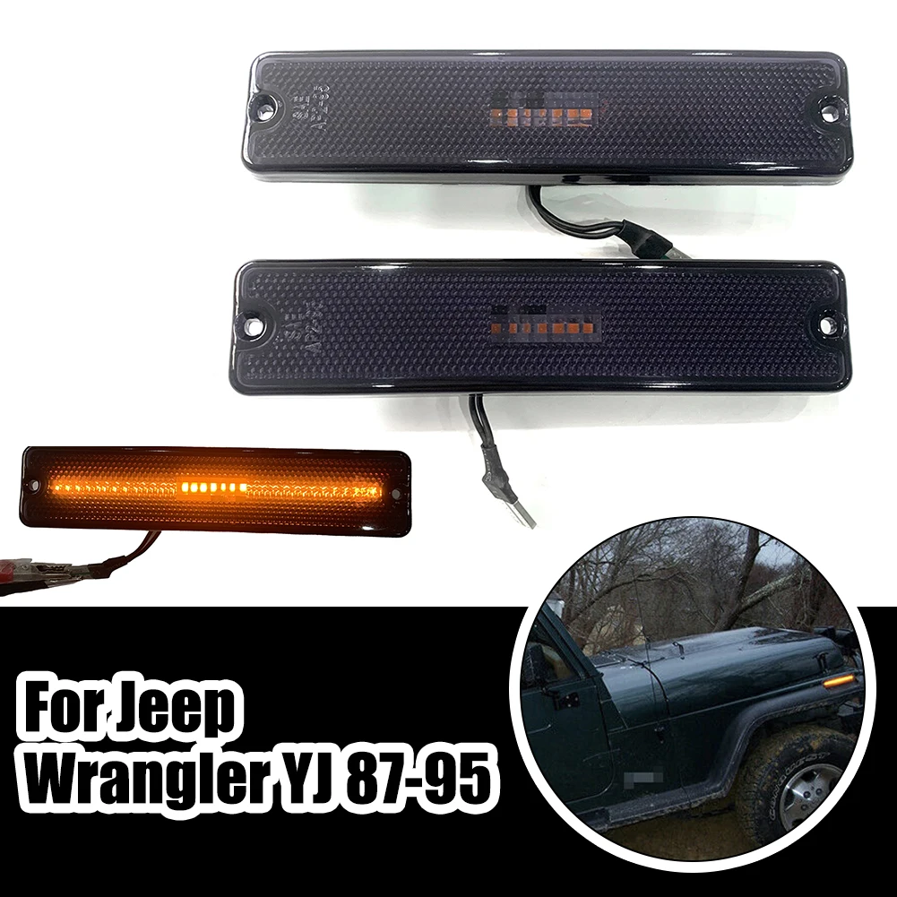 

Передние боковые габаритные огни 2 шт., парковочные огни для Jeep Wrangler YJ 87-95 1987-1995, фотолампы, аксессуары