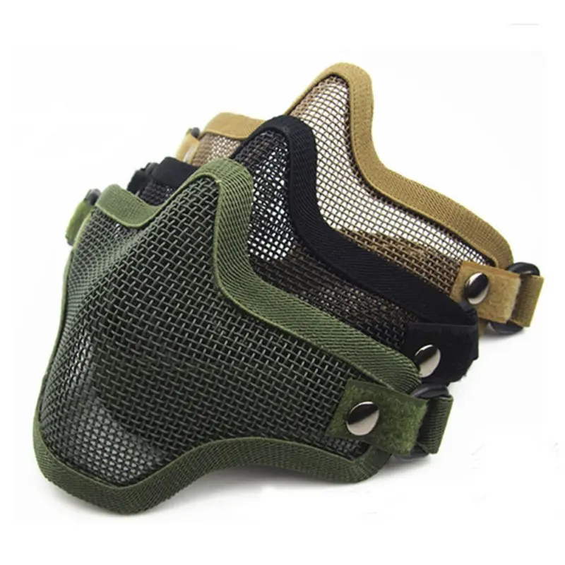 Outdoor Men Women Hunting Strike Metal Mesh Camouflage Protective Tactical Airsoft Face Mask 3 Colors Sports Safety
Outdoor Men Women Hunting Strike Metal Mesh Camouflage Protective Tactical Airsoft Face Mask 3 Colors Sports Safety