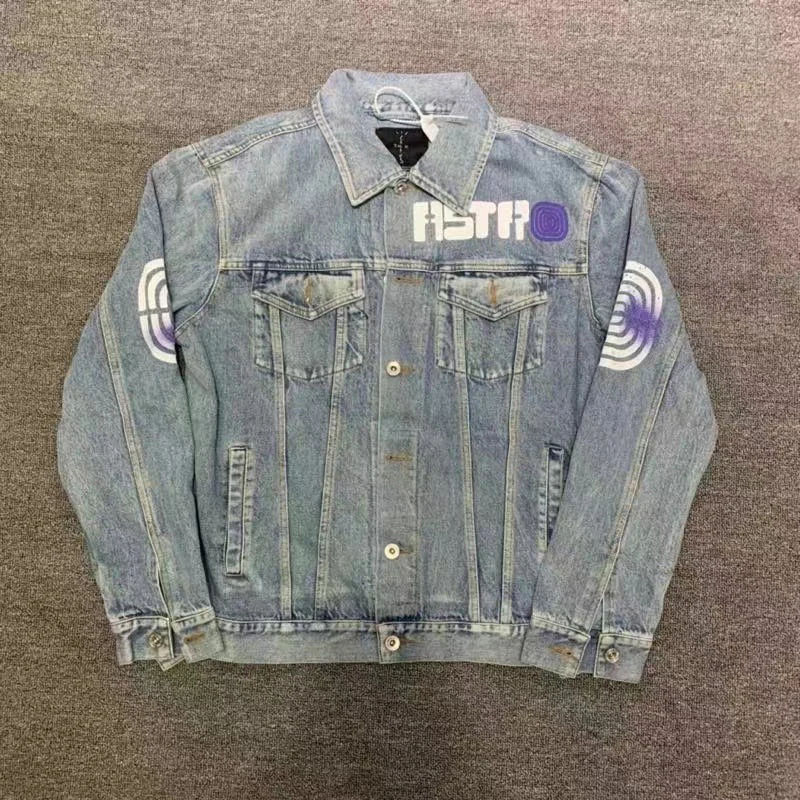 Travis Scott Cactus Jack Jacket Washed Casual Men Women 1:1 Travis Scott Denim Jacket
Travis Scott Cactus Jack Jacket Washed Casual Men Women 1:1 Travis Scott Denim Jacket