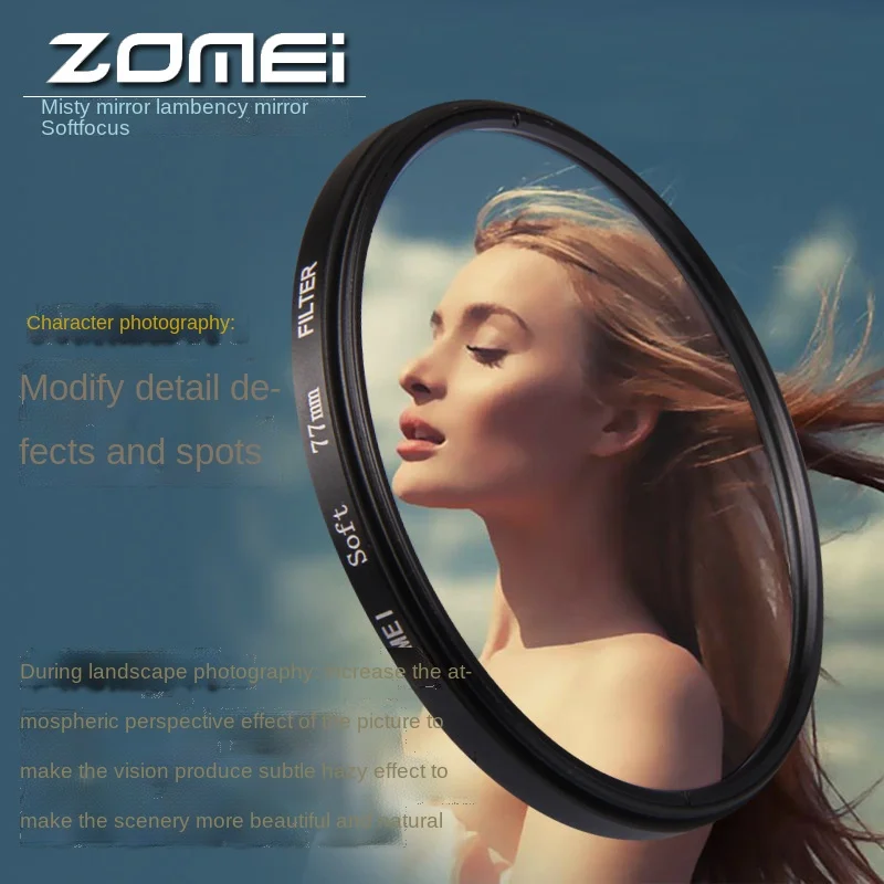 Camera Filter ZOMEI /ZOMEI Round Hazy mirror Soft light mirror portrait shot by SoftFilter for delicate skin
Camera Filter ZOMEI /ZOMEI Round Hazy mirror Soft light mirror portrait shot by SoftFilter for delicate skin