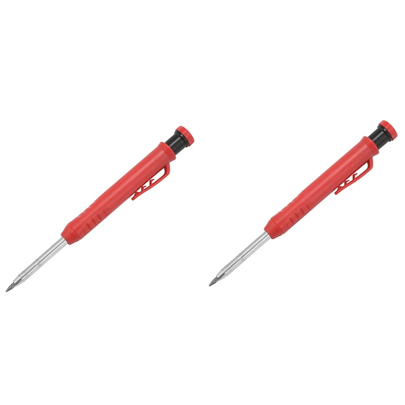 2X Deep Hole Marker Premium Mechanical Pencil Marker With Integrated Sharpener-For Wood, Metal,Stone I Drill Hole Marker
2X Deep Hole Marker Premium Mechanical Pencil Marker With Integrated Sharpener-For Wood, Metal,Stone I Drill Hole Marker