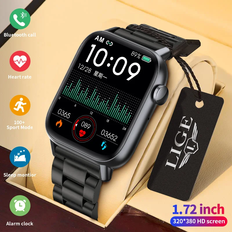 LIGE Sports Smart Watch Fitness Tracker Custom Watch Faces Sleep Heart Rate Smart Thermometer Colorful Bluetooth Call Smartwatch
LIGE Sports Smart Watch Fitness Tracker Custom Watch Faces Sleep Heart Rate Smart Thermometer Colorful Bluetooth Call Smartwatch