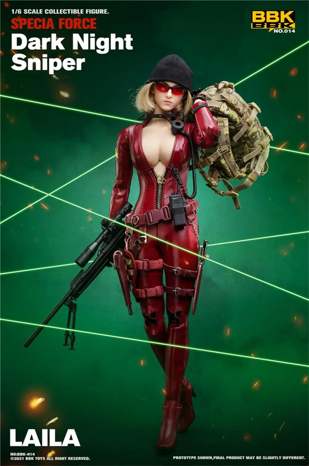 1/6 BBK BBK014 Female Sexy Beauty Dark Night Sniper Laila Red Slim Bodysuit Dress Caps Sunglasses Fit 12" TBL PH COO Action Doll
1/6 BBK BBK014 Female Sexy Beauty Dark Night Sniper Laila Red Slim Bodysuit Dress Caps Sunglasses Fit 12" TBL PH COO Action Doll