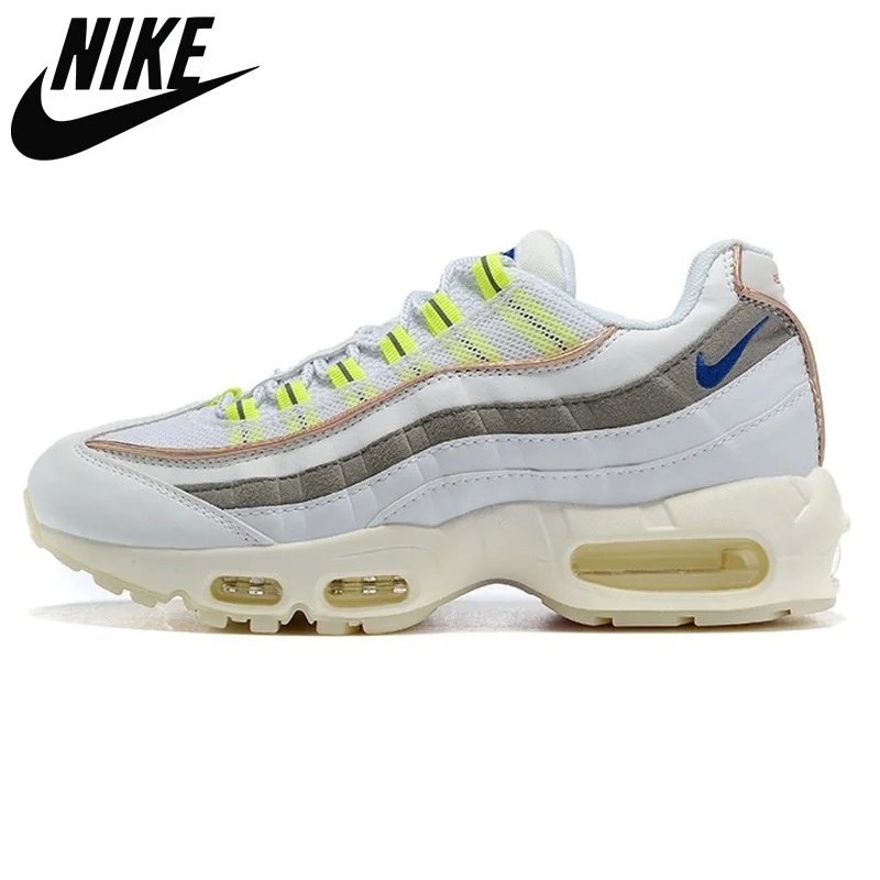 

Authentic Nike Air Max 95 Men Denham De Lo Mío Triple White Running Shoes Trainers Sports Sneakers Runners 40-46