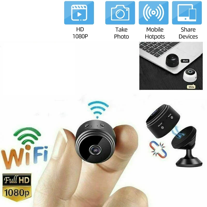 A9 Mini Camera Wireless WiFi 1080p HD Small Recorder Intelligent USB Remote Video Monitoring IP Camera
A9 Mini Camera Wireless WiFi 1080p HD Small Recorder Intelligent USB Remote Video Monitoring IP Camera