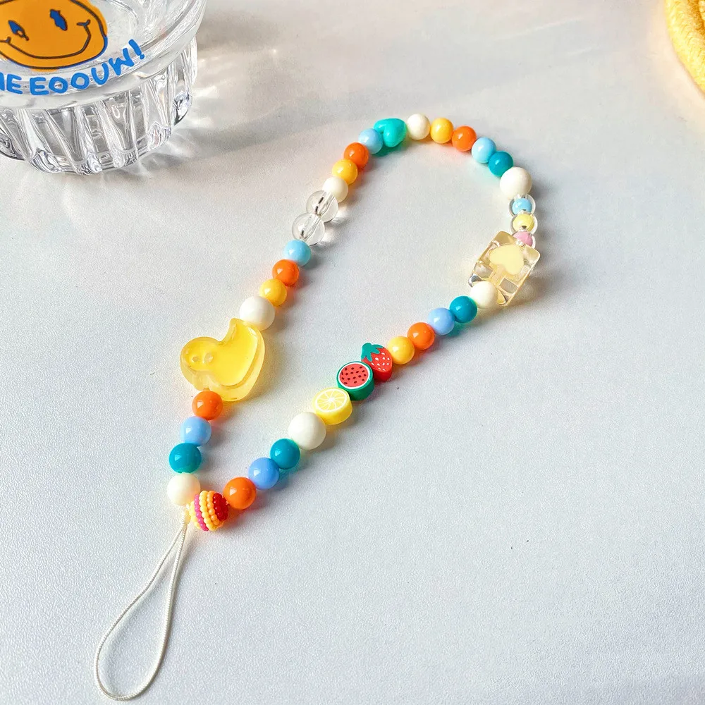 Fashion Lanyard Handmade Diy Geometric Colorful Cartoon Duck Mobile Phone Chain Personality Creative Key Anti-lost Bracelet Girl
Fashion Lanyard Handmade Diy Geometric Colorful Cartoon Duck Mobile Phone Chain Personality Creative Key Anti-lost Bracelet Girl