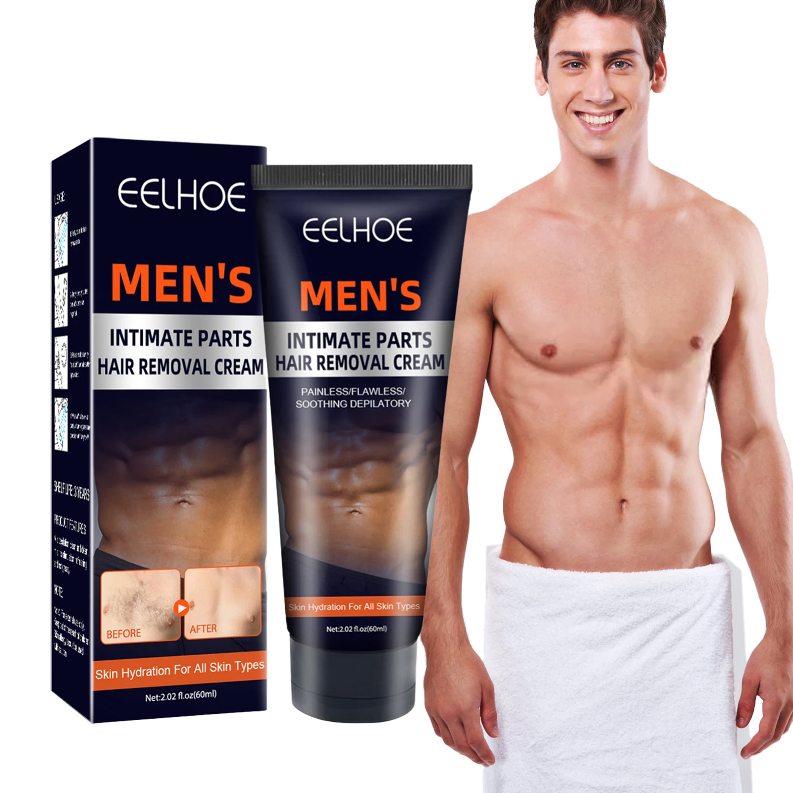 Hair Removal Cream Painless Hair Removing Cream 60 ML Painless Hair Removing Cream Depilatory Cream For Arms Chest Legs 60 ML
Hair Removal Cream Painless Hair Removing Cream 60 ML Painless Hair Removing Cream Depilatory Cream For Arms Chest Legs 60 ML