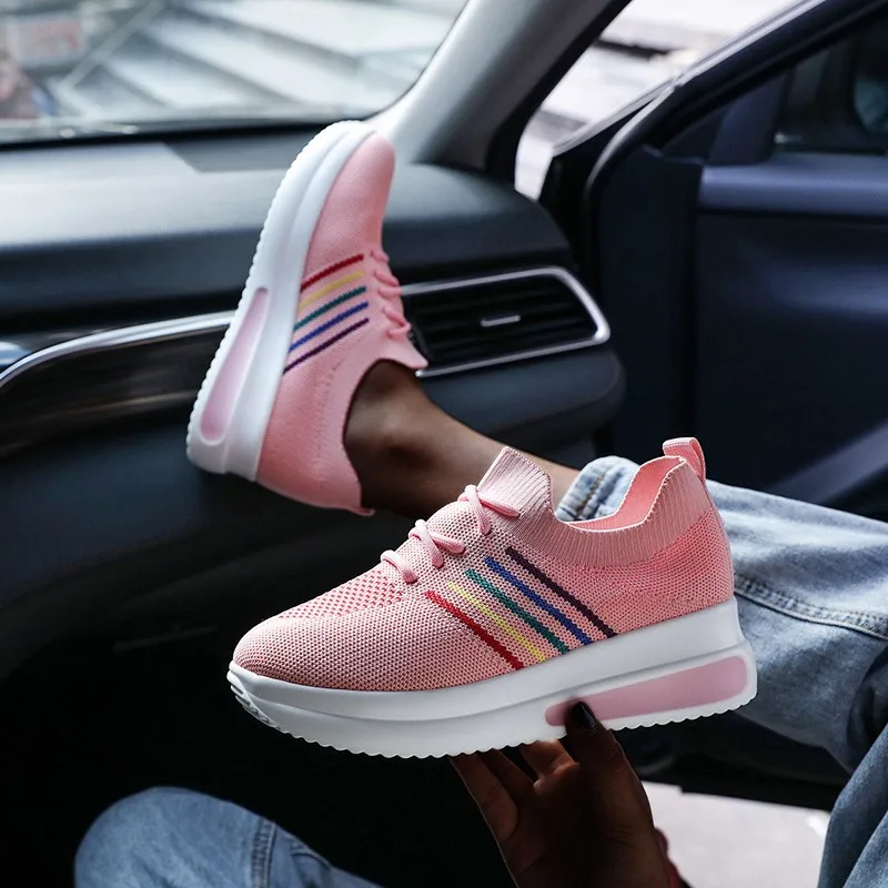 Women Sneakers Casual Shoes Comfortable Mesh Lace-Up Ladies Sport Wedges Chunky Women's Vulcanized Females
Women Sneakers Casual Shoes Comfortable Mesh Lace-Up Ladies Sport Wedges Chunky Women's Vulcanized Females