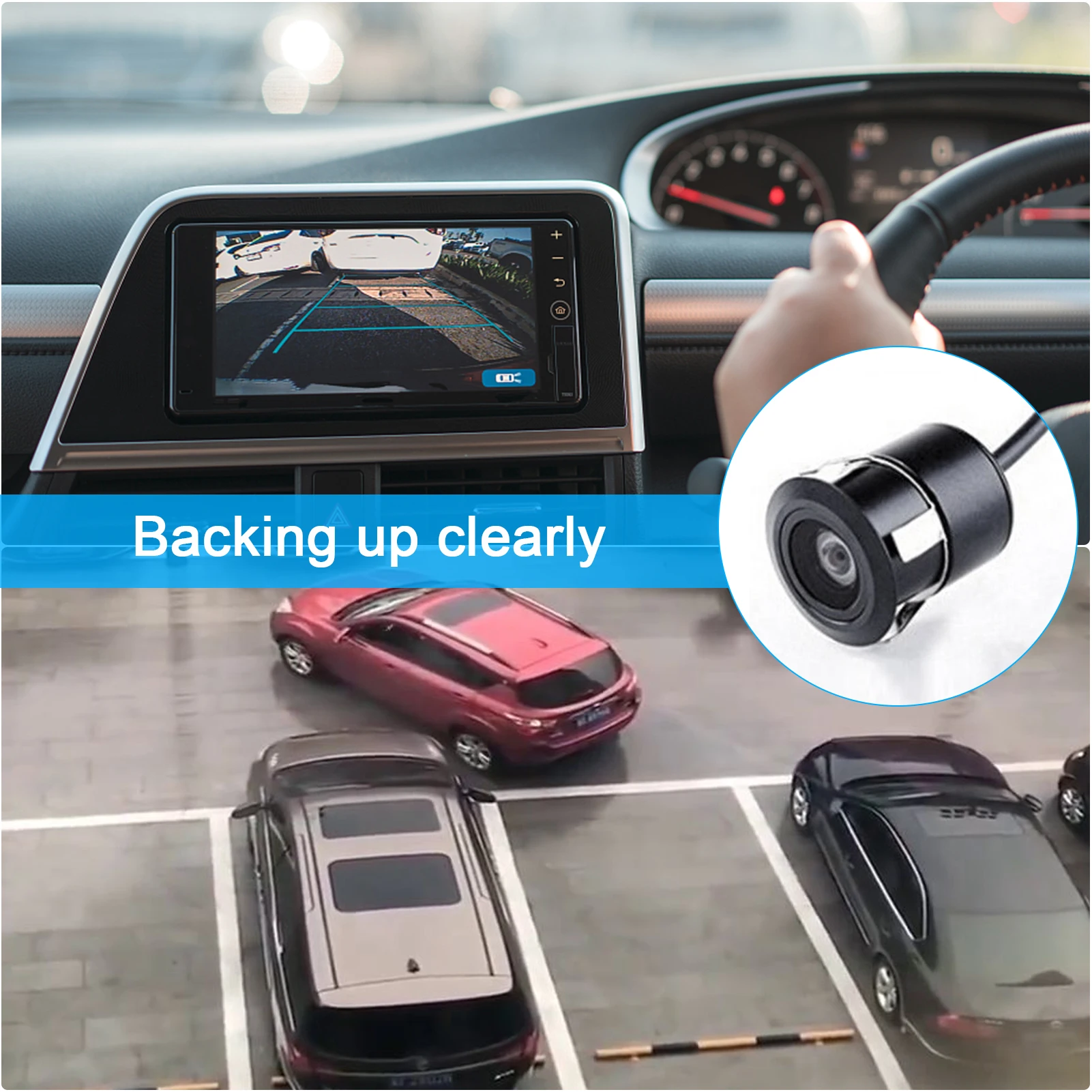Backup Camera Universal Rear View Camera With 170 Degree Wide View Angle And Removable Guidelines For All Type Vehicles
Backup Camera Universal Rear View Camera With 170 Degree Wide View Angle And Removable Guidelines For All Type Vehicles