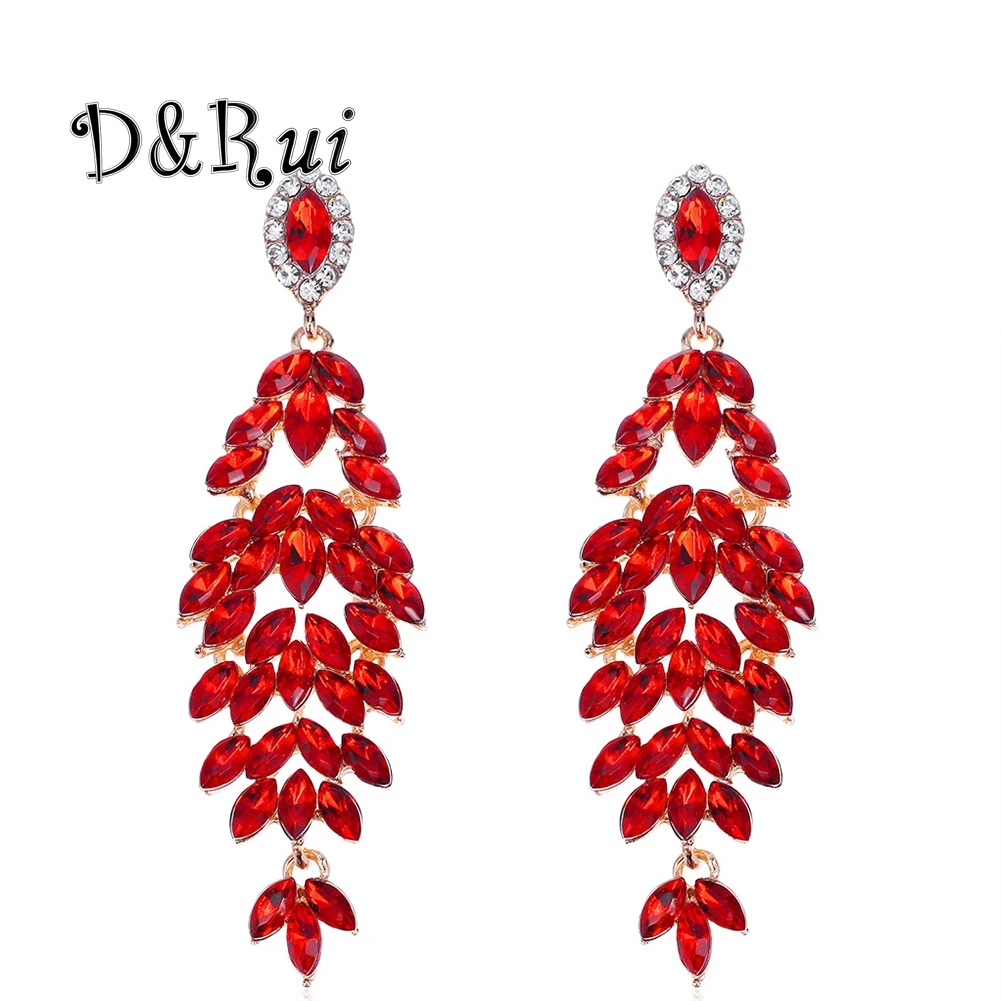 Bridal Crystal Earrings Fashion Shiny Red Rhinestone Jewelry Earring Luxury Design Wedding Anniversary Party Earrings for Women
Bridal Crystal Earrings Fashion Shiny Red Rhinestone Jewelry Earring Luxury Design Wedding Anniversary Party Earrings for Women