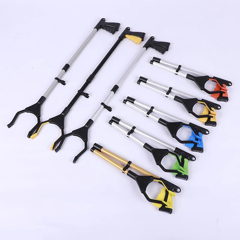 

1Pc Sanitation Foldable Pickers Litter Reachers Waste Collection Pick Up Tools Sanitary Trash Pliers With Magnetic Grabber